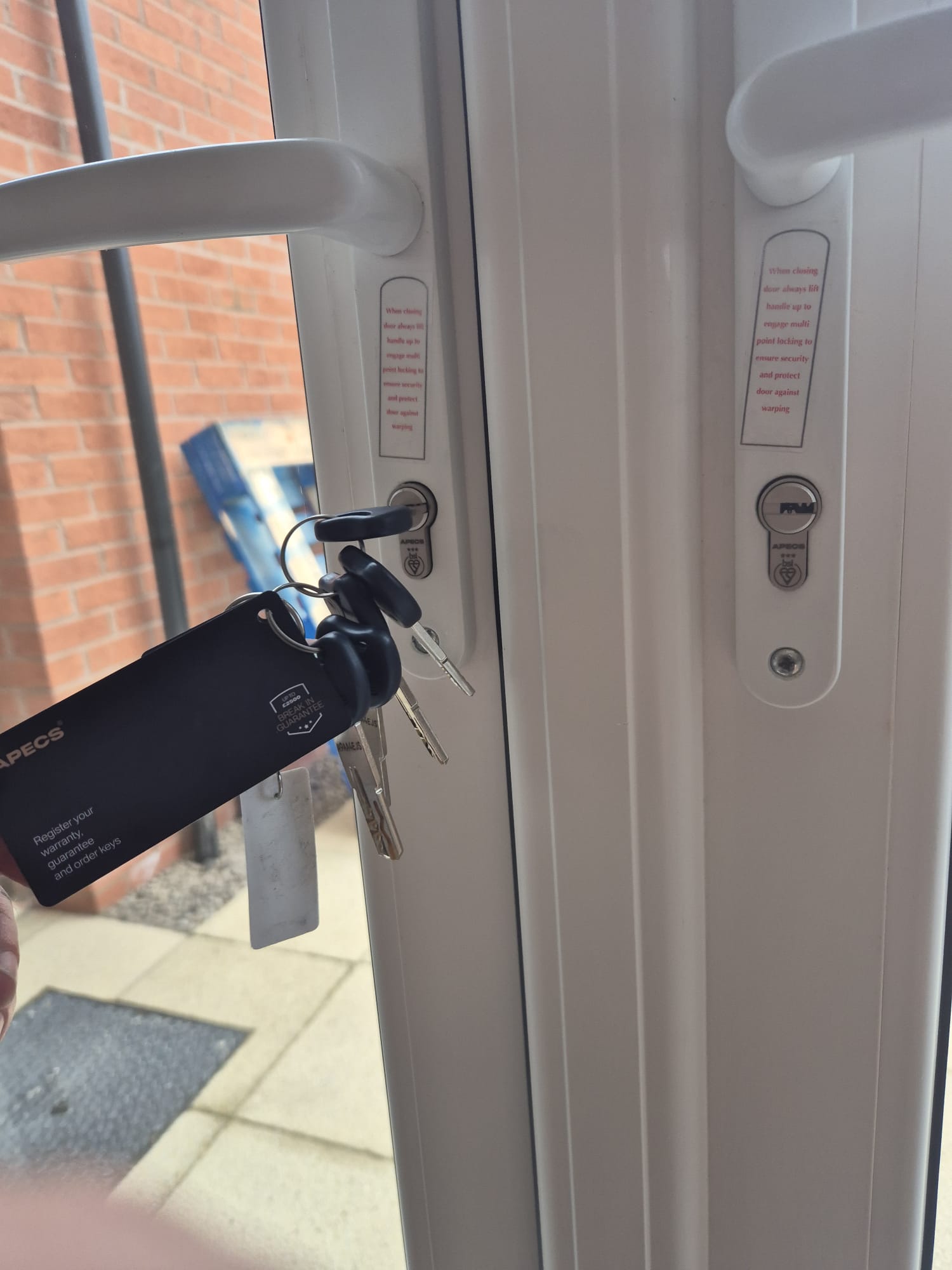 New home lock change in Prescot — 5 British Standard locks keyed-alike by Tommy
